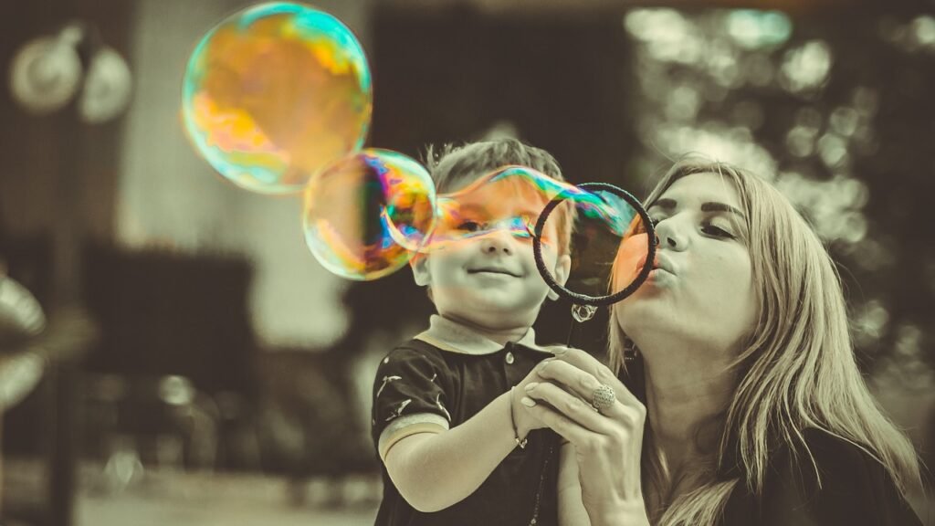 mother, son, bubbles-2935723.jpg